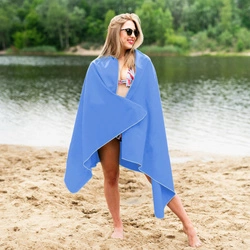 Ręcznik z mikrofibry NCR12 180x100 cm NILS CAMP d.blue-l.blue