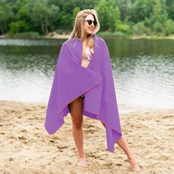 Ręcznik z mikrofibry NCR12 180x100 cm NILS CAMP purple-red