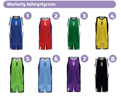 Komplet koszykarski sublimowany BOSTON