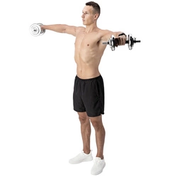 Sztangielki/sztanga w walizce chrom STC21 2x10KG HMS