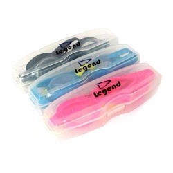 Okularki pływackie dla dzieci na basen różowe Legend