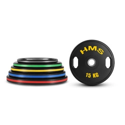 TOG15 2 x 15 KG TALERZ OLIMPIJSKI OGUMOWANY 2 x 15 KG HMS