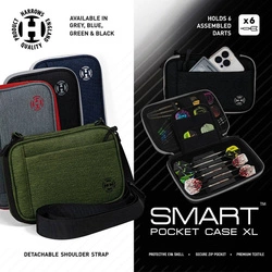 Pokrowiec na rzutki Harrows SMART CASE 6 XL blue/white