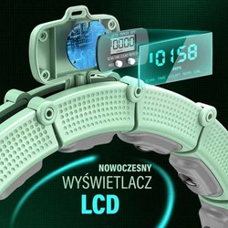 HULA HOP HHM14 GREEN Z MAGNESAMI I OBCIĄŻNIKIEM + LICZNIK HMS