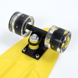Deskorolka fiszka SMJ sport BS-2206PL Yellow LED