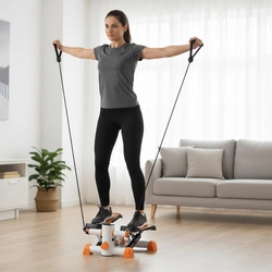 Stepper prosty z linkami HMS S3092 pomarańczowo-biały