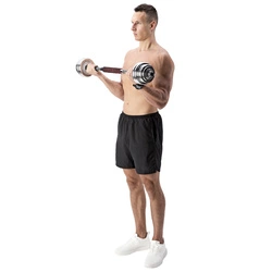 Sztangielki/sztanga w walizce chrom STC21 2x10KG HMS