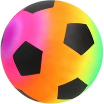 PIŁKA GUMOWA 23CM RAINBOW SOCKER