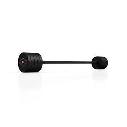 Sztanga gumowana prosta 45 kg czarny mat - Marbo Sport