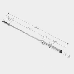 Gryf Olimpijski 218cm x 50mm Długi Prosty