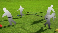 Gra integracyjna Przeciąganie Liny poczwórne