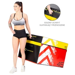 Skrzynie plyometryczne soft zestaw HMS PREMIUM PYBS01 (4 CZĘŚCI)