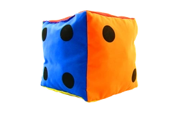 Kostka edukacyjna 15 cm - Kropki