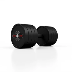 Hantla stalowa gumowana 32,5 kg czarny mat - Marbo Sport
