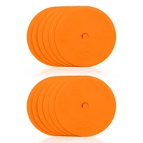 Płaskie znaczniki pola - okrągłe 15 cm - 12x pomarańczowy SMJ sport ZPO-O