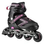 Łyżworolki z wym. pł. hokejową NH11912 A 2w1 black/pink rozm. L(39-42) NILS EXTREME