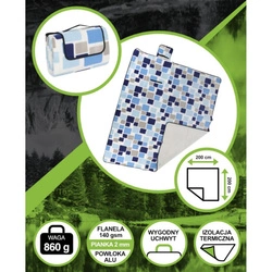 KOC PLAŻOWO PIKNIKOWY 200x200CM Z POWŁOKĄ ALU ENERO CAMP 1064109