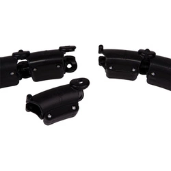 Hula hop z masażerem i obciążeniem czarny