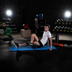 Mata fitness HMS klubowa z otworami MFK03 Blue-Black