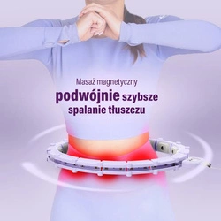 HULA HOP HHM14 VIOLET Z MAGNESAMI I OBCIĄŻNIKIEM + LICZNIK HMS