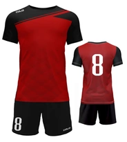 Komplet piłkarski sublimowany Armor czerwono-czarny