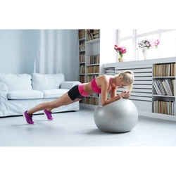 Piłka gimnastyczna GB-S1105 65cm Srebrna