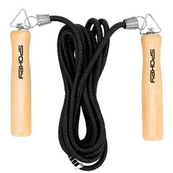 Skakanka z drewnianą rączką Spokey QUICK JUMP