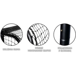 BRAMKA DO PIŁKI NOŻNEJ Z SIATKĄ 300x200x120CM ENERO PRO