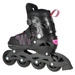 Łyżworolki z wym. pł. hokejową NH11912 A 2w1 black/pink rozm. L(39-42) NILS EXTREME