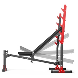 Ławka regulowana ze zintegrowanymi stojakami MH-L107 2.0 - Marbo Sport