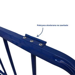 Wózek na piłki metalowy zamykany marki Legend