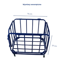 Wózek na piłki metalowy zamykany marki Legend