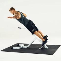 Ławka 45st. do grzbietu biała