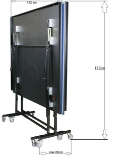 Stół do tenisa stołowego DUO 22 mm niebieski