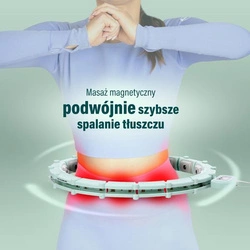 HULA HOP HHM14 GREEN Z MAGNESAMI I OBCIĄŻNIKIEM + LICZNIK HMS