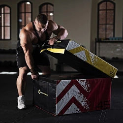 Skrzynie plyometryczne soft zestaw HMS PREMIUM PYBS01 (4 CZĘŚCI)