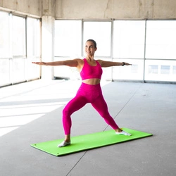 Mata fitness klubowa z otworami MFK08 140 x 60 cm HMS PREMIUM green-black