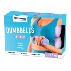 Zestaw hantli winylowych Spokey SHAPE 2x 0,5 kg