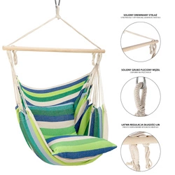 Krzesło brazylijskie NC3107 zielone Nils Camp