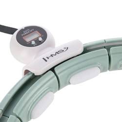 Hula Hop HHM15 GREEN z magnesem i obciążnikiem + licznik hms