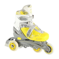 Łyżworolki z wym. płozą NILS EXTREME NH18331 limonkowy 4w1 M (35-38)