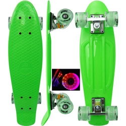 Deskorolka Plastikowa 22 Enero Zielona Led
