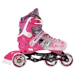 Łyżworolki Nils Extreme NH18122 4w1 Różowy Rozm. L(39-43)