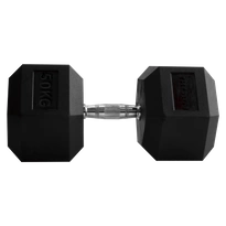 Hantel THORN FIT Hex Rubber Dumbbell 50,0 kg