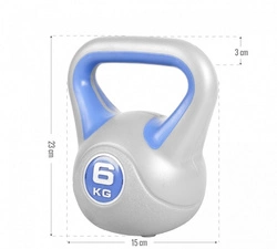Kettlebell Winylowe kontrast 6kg