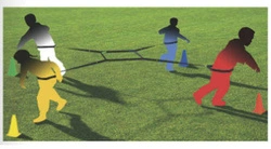 Gra integracyjna Przeciąganie Liny poczwórne