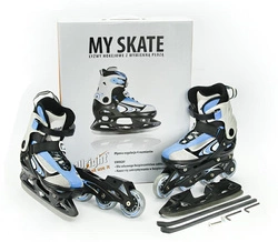 Łyżwy hokejowe My Skate niebieskie 29-32