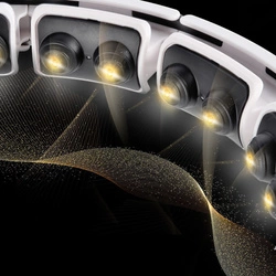 HULA HOP HHM16 WHITE z magnesem i obciążnikiem + LICZNIK HMS