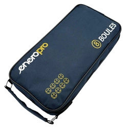 KULE DO GRY 8 SZT.BOULE PETANQUE CZARNE POKROWIEC ENERO PRO