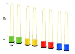 Szczudła dla dzieci kubełkowe NIEBIESKIE